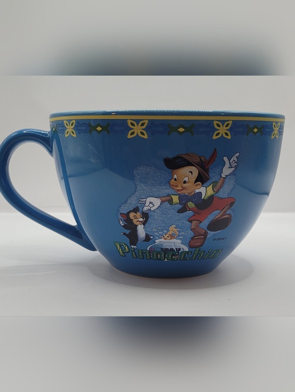Disneystore Blue Pinocchio Character Cup